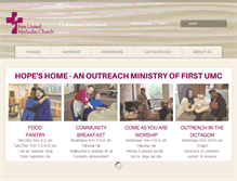 Tablet Screenshot of firstunitedmethodistmadison.org